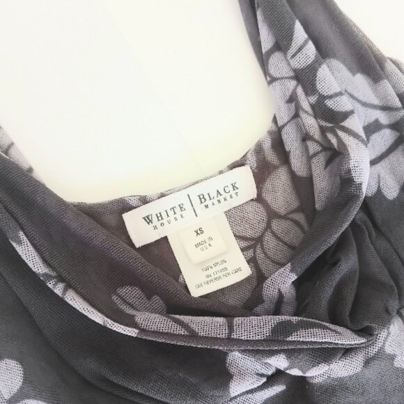 WHITE BLACK HOUSE Elegant Floral Blouse - Size XS - Picture 5 of 7